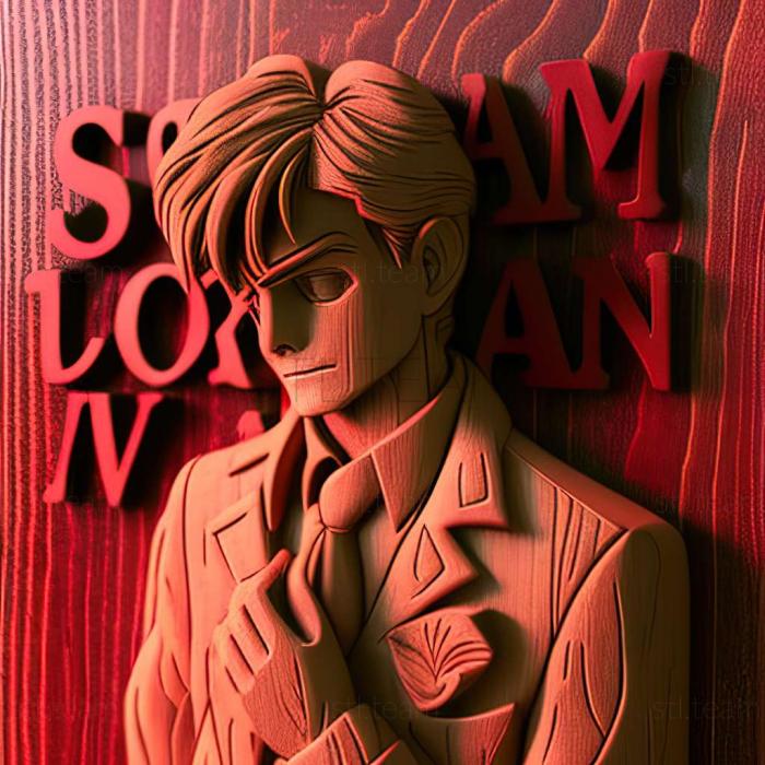 3D модель Детектив Конан Любовне послання в малиновому аніме (STL)